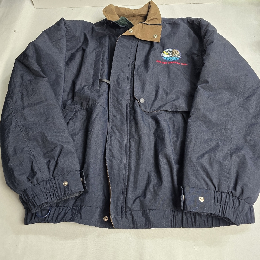 Vintage State Farm Catastrophe Team 90's Jacket Fleece Lined Coat XL
